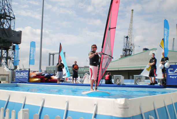Windsurfing pool for exhibitions and events