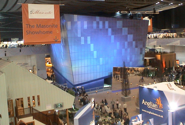 Large scale exhibition stand called Tower of Time